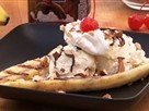 How-to Make a Grilled Banana Split