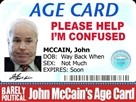 John McCain's Age Card