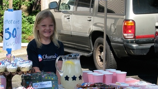 Precocious Youngster Sells Cookies To Buy Attack Ad