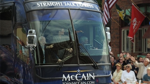 John McCain Accidentally Left On Campaign Bus Overnight