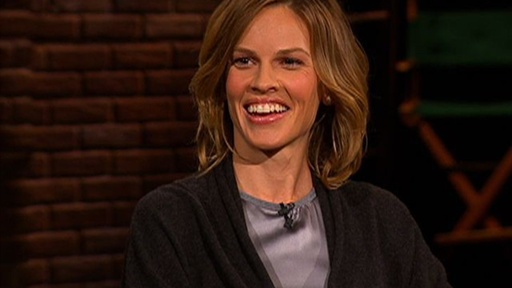 Hilary Swank - Cutting Her Hair