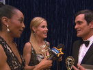 Access Hollywood | 2011 Emmy Awards Backstage: Ty Burrell & Julie Bowen On Celebrating Their Emmy Wins - 'I Don't Care When I Go