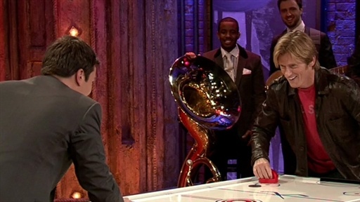 Air Hockey: Jimmy vs. Denis Leary