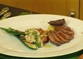 Bistecca with Roasted Zucchini, White Beans, and Tomato picture