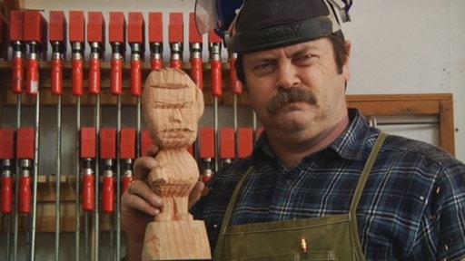 Nick Offerman On How to Build a Bobblehead