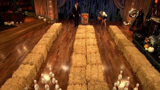 Pumpkin Bowling With Heidi Klum
