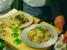 German Settlement and Chicken-Wrapped Shrimp