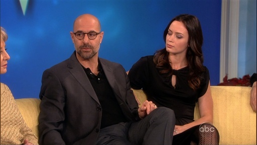 Stanley Tucci and Emily Blunt