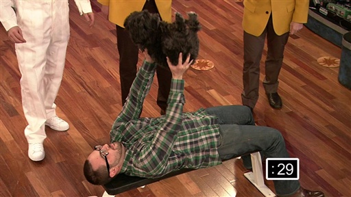 Most Bench Presses of a Live Dog in 30 Seconds Video