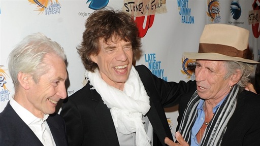 'Stones in Exile' Premiere, New York: Mick Jagger and Keith Rich Video