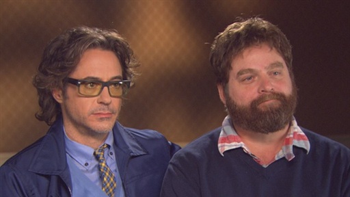 Robert Downey Jr. and Zach Galifianakis Hit the Road in 'Due Dat Video