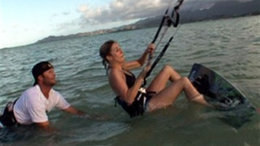 Alison Goes Kite Surfing