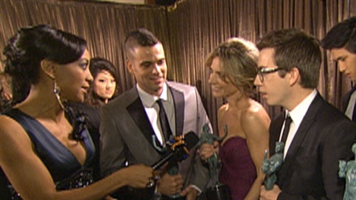 Backstage at the 2010 SAG Awards: Is the Cast of 'Glee' Getting Video