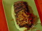 Roasted Sirloin With Braised Short Rib Hash