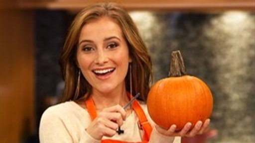 Candace Bailey Carves Pumpkins for Halloween Video