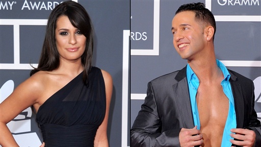 2010 Grammys Red Carpet: Lea Michele & 'the Situation's' Italian Video