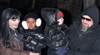 Angelina’s Clan Stops by Set