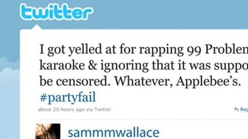 Hashtags: #partyfail Video