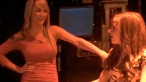 Candace Bailey and Sara Underwood's Bathroom Fight Video