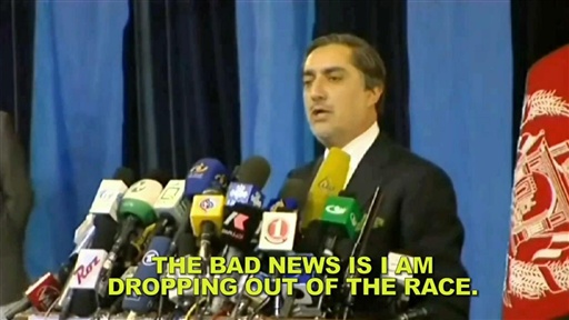 Abdullah Abdullah Resigned