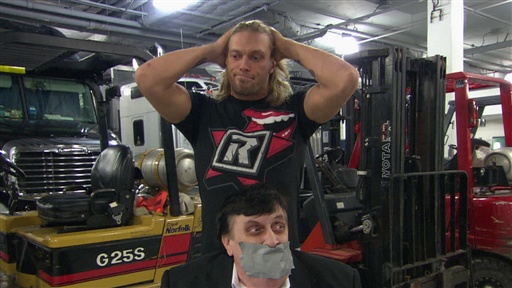 Edge Taunts the World Heavyweight Champion