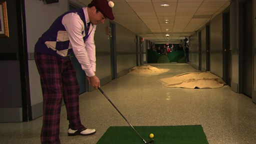 Hallway Golf With Samuel L. Jackson, Part 1 Video