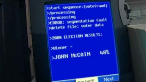 Diebold Accidentally Leaks Results Of 2008 Election Early