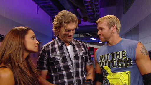 Christian Runs Into Trish Stratus and Edge Backstage