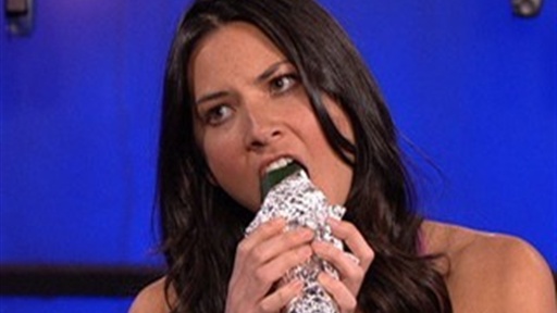 Olivia Bites Kevin's Foil Wrapped Cucumber Video