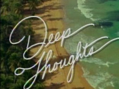 Deep Thoughts: Jelly Fish