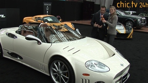 Spyker C8 Spyder SWB by CHIC.TV Visit with Lifestyle Editor, Nicole Renee, 