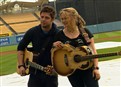 Access Hollywood : 'American Idol' Finalists Play Ball at Dodger Stadium