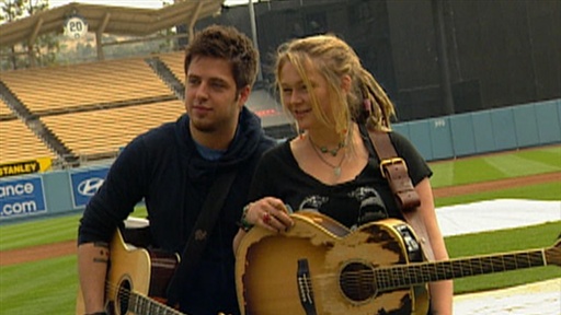 'American Idol' Finalists Play Ball at Dodger Stadium Video