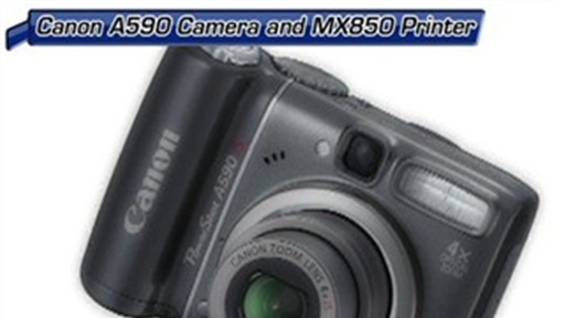 Canon A-590 Digital Camera and MX-850 All-In-One Printer