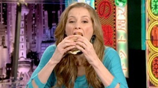 Candace Eats a Donut Hamburger Video