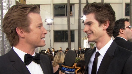2011 Golden Globes: Andrew Garfield Reacts to His First 'Spider- Video
