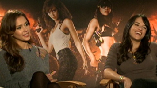 Jessica Alba & Michelle Rodriguez Kick Butt in 'Machete' Video