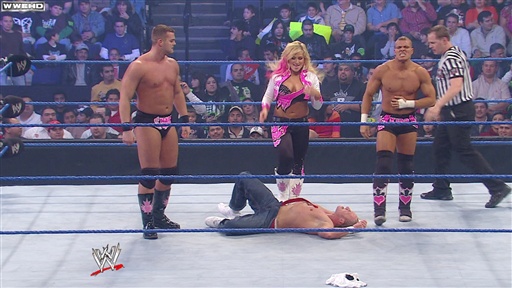 Jimmy Wang Yang and Slam Master J Vs. the Hart Dynasty