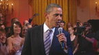 The Obama Administration - President Obama Grabs the Mic and Sings Again