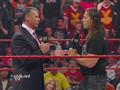 WWE Monday Night Raw - Mr. McMahon and Bret Hart Address Each Other On Raw